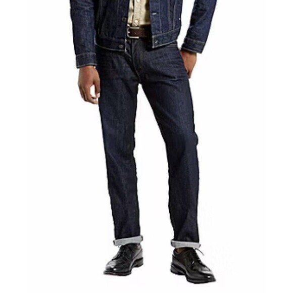 Levi's Flex 541 Athletic Taper Men’s Stretch Dark Blue Jeans Size 34X34 - Picture 2 of 16